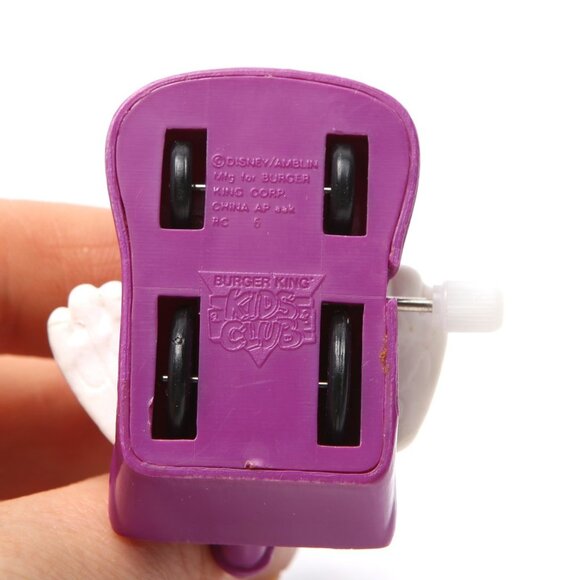 Disney Roger Rabbit Wind Up Toy Car Burger King Kids Club 1991 Retro Purple - Picture 3 of 7